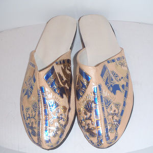 Egyptian pattern mules size 39